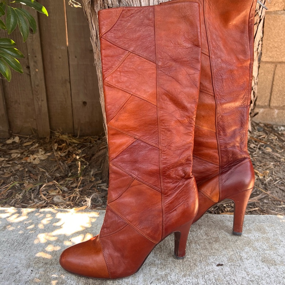 Vintage Frye Tall-High Boots Leather - Picture 2 of 15